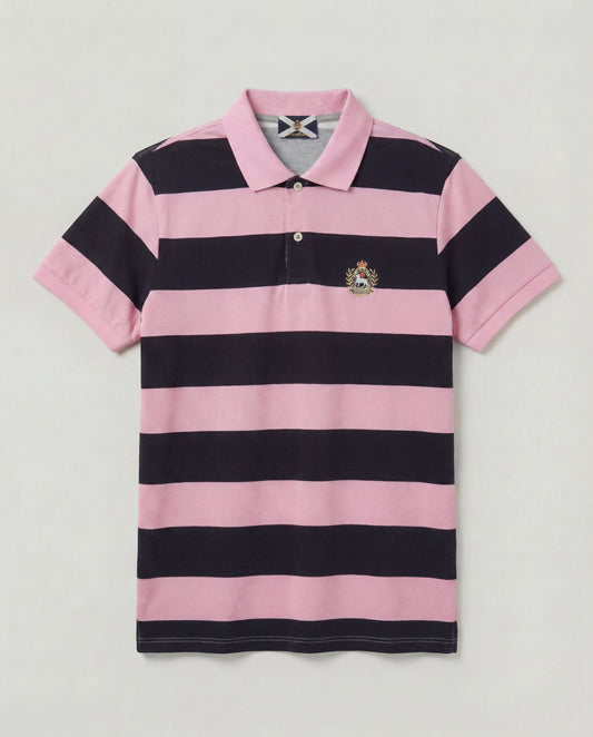 Polo Cordero rosa e blu