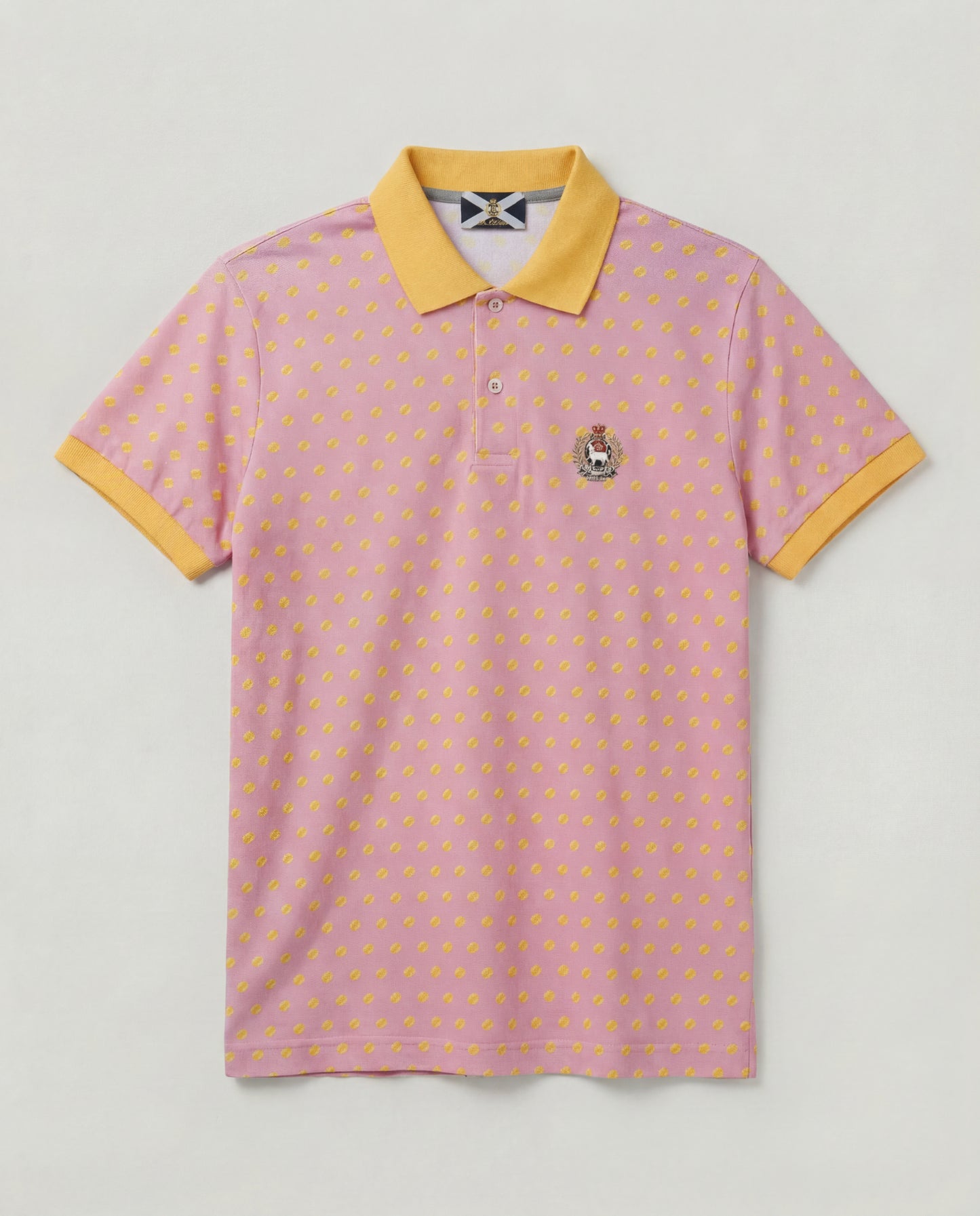 Polo Lauda rosa e giallo